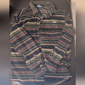 Eddie Bauer Striped Cardigan - Black, Green, Brown